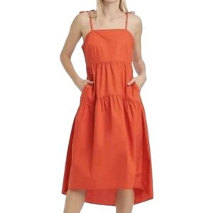 Women's Sleeveless Baby Doll Dress | Who What Wear Red | X Large